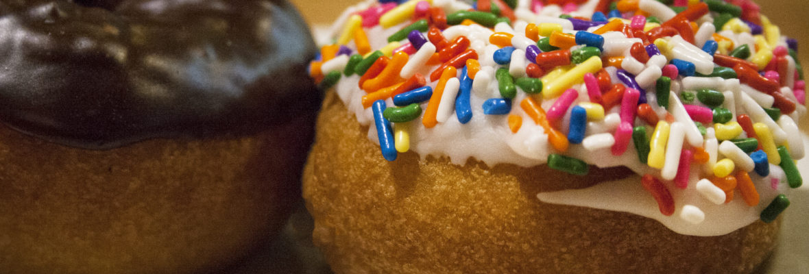sprinkled donuts